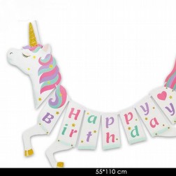 Party Festone Happy Birthday Unicorno Party 55x110 